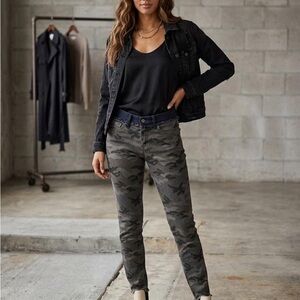 Etienne Marcel Camo Denim Waistband Jeans